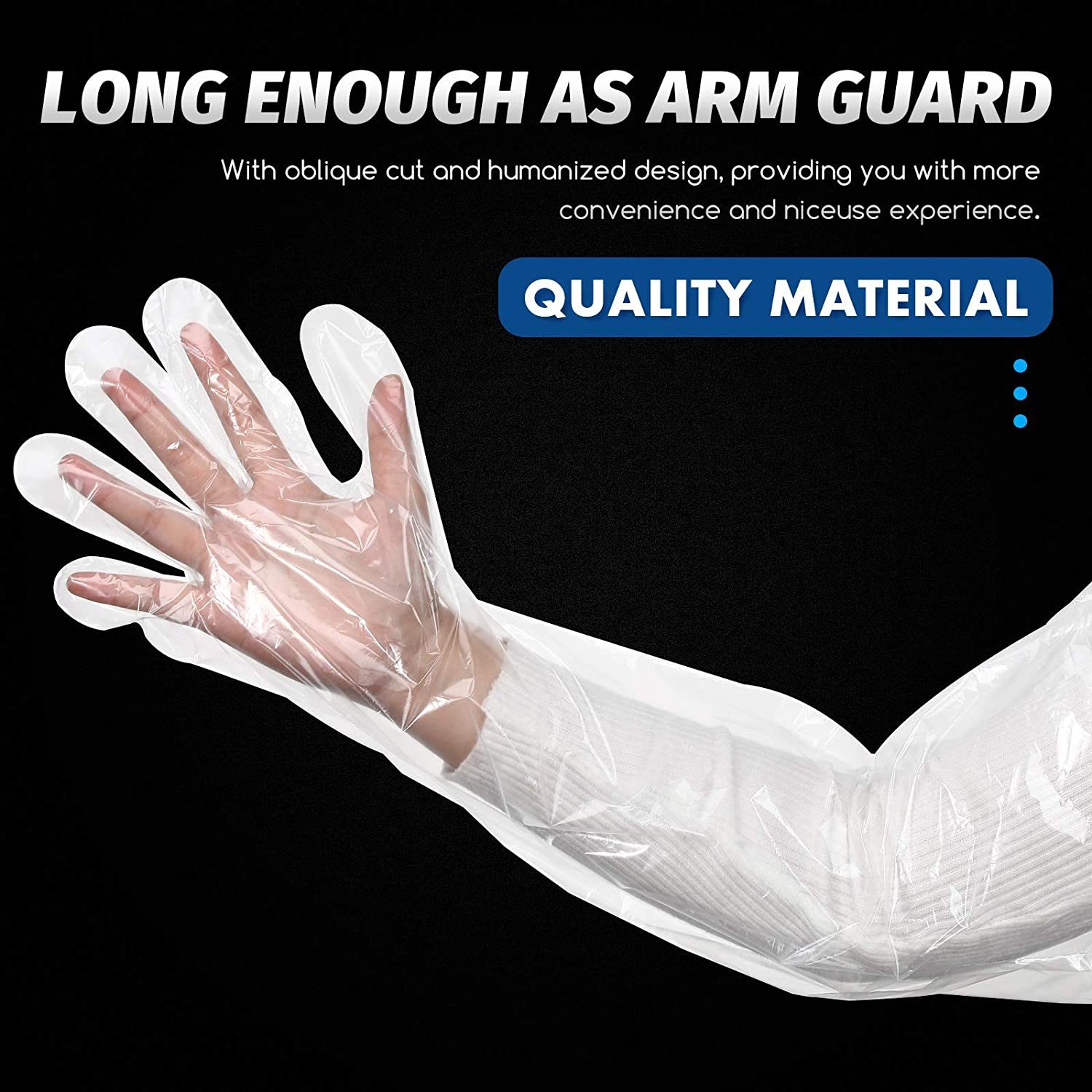 Polyethylen-Engangs-PE-Veterinær-handsker-Skulderlængde-Fuld-arm-Langærmet-til-dyrehold-Kunstig-Insemination