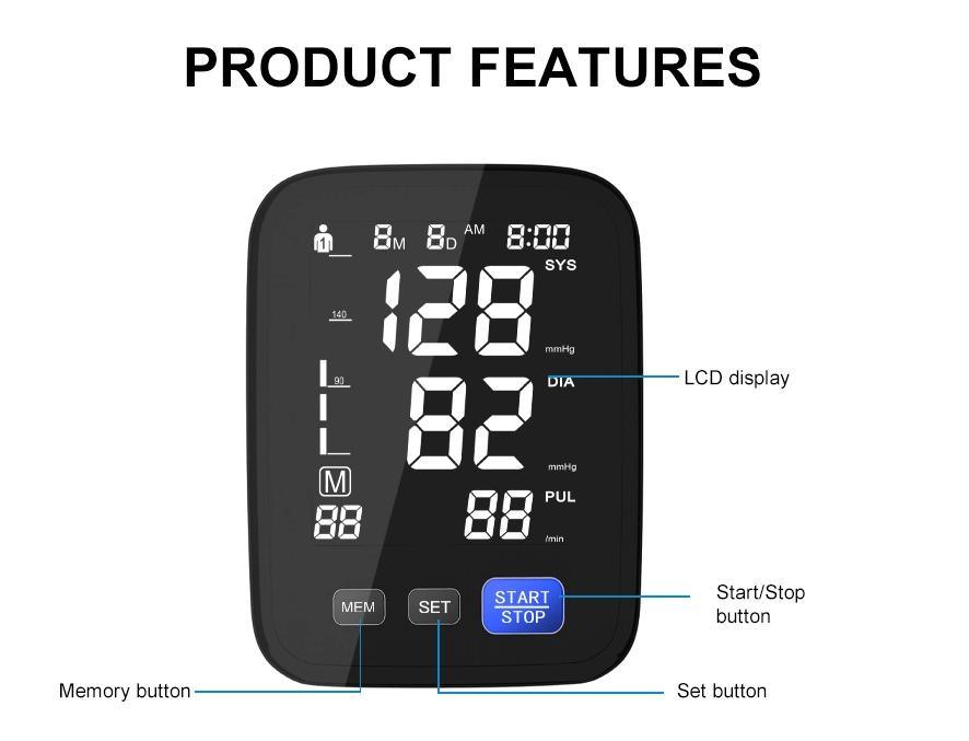 Wholesale-Price-Digital-Arm-Electronic-Bp-Apparatus-Automatic-Aneroid-Sphygmomanometer-Meter-Ambulatory-Aneroid-machine-Arme-Blood-Pressure-Monitor-with-Cuff (1)